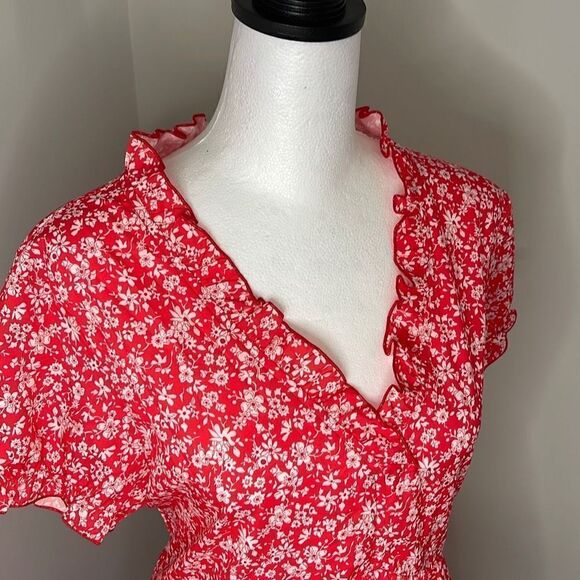 NWT Made With Love‎ ❤️Baby Doll Dress. Size Large. Floral - Picture 2 of 10